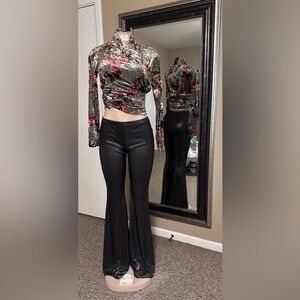 Audrey Black Flare Pants (A15)